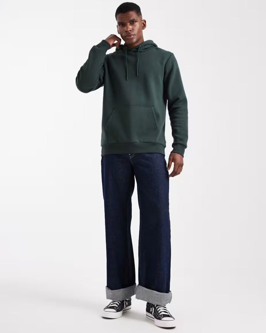 Bottle Green Regular Hoodie