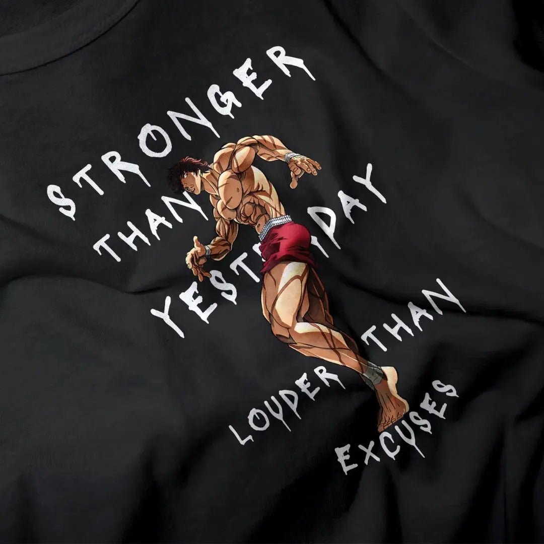 Gym T-Shirt for Men – Stronger Than Yesterday, Louder Than Excuses Hungry Eagle