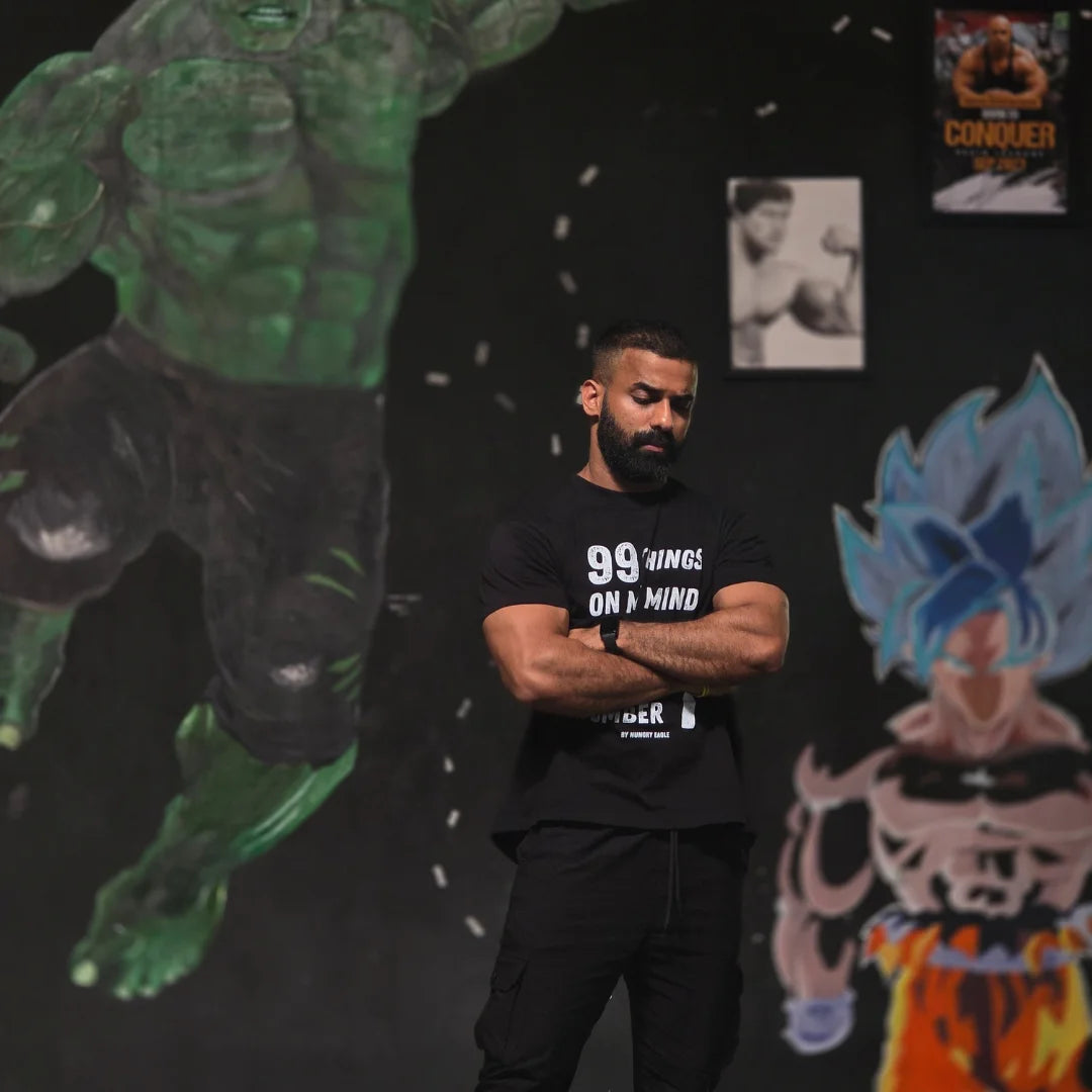 Gym T-Shirt for Men – 99 Things, Gym Is Number 1 Hungry Eagle