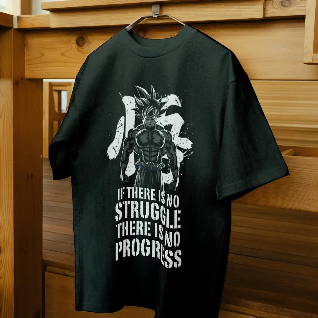 Gym T-Shirt for Men – No Struggle, No Progress Hungry Eagle