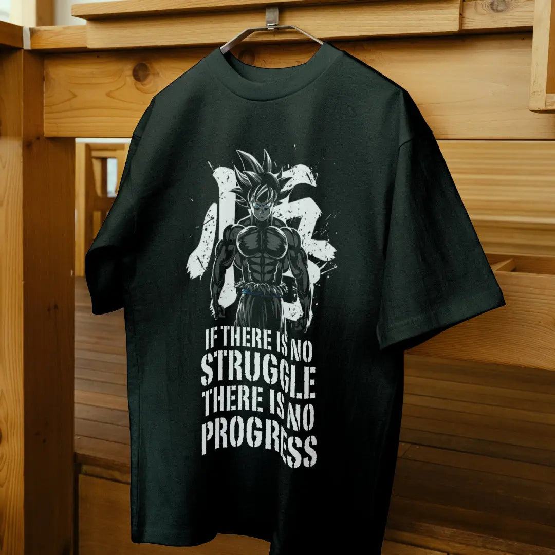 Gym T-Shirt for Men – No Struggle, No Progress Hungry Eagle