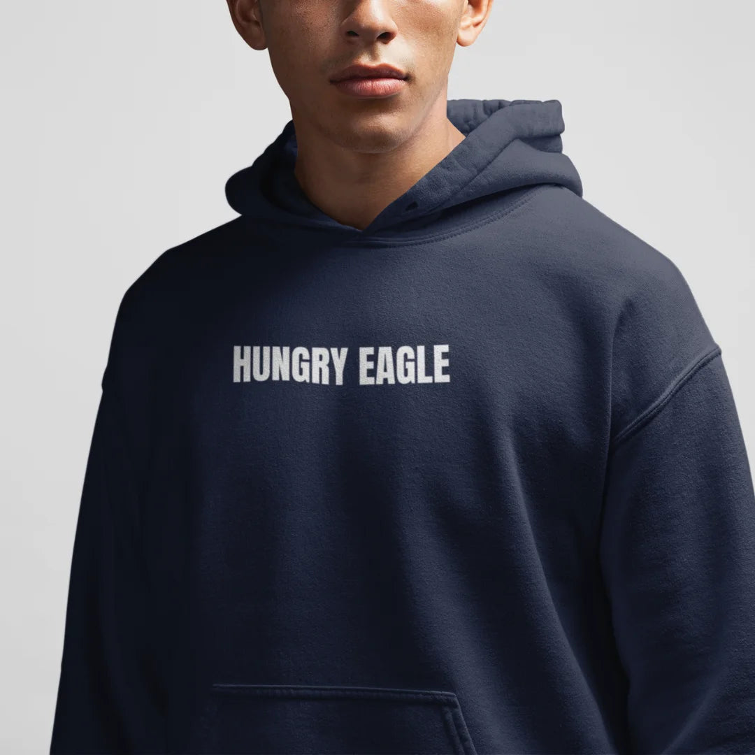 I'm Not Here to Talk - Gym Hoodie for Men 400 GSM Hungry Eagle