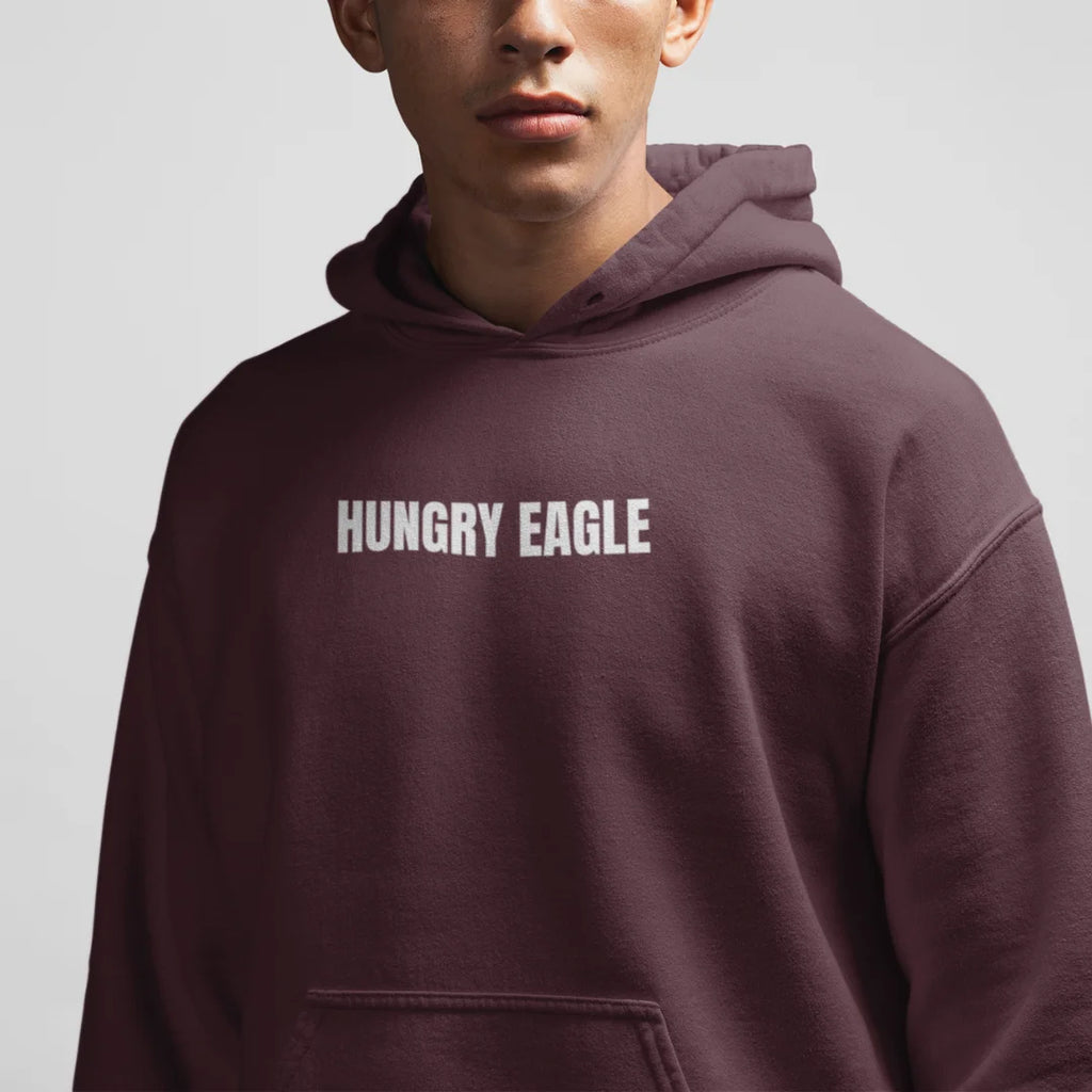 I'm Not Here to Talk - Gym Hoodie for Men 400 GSM Hungry Eagle