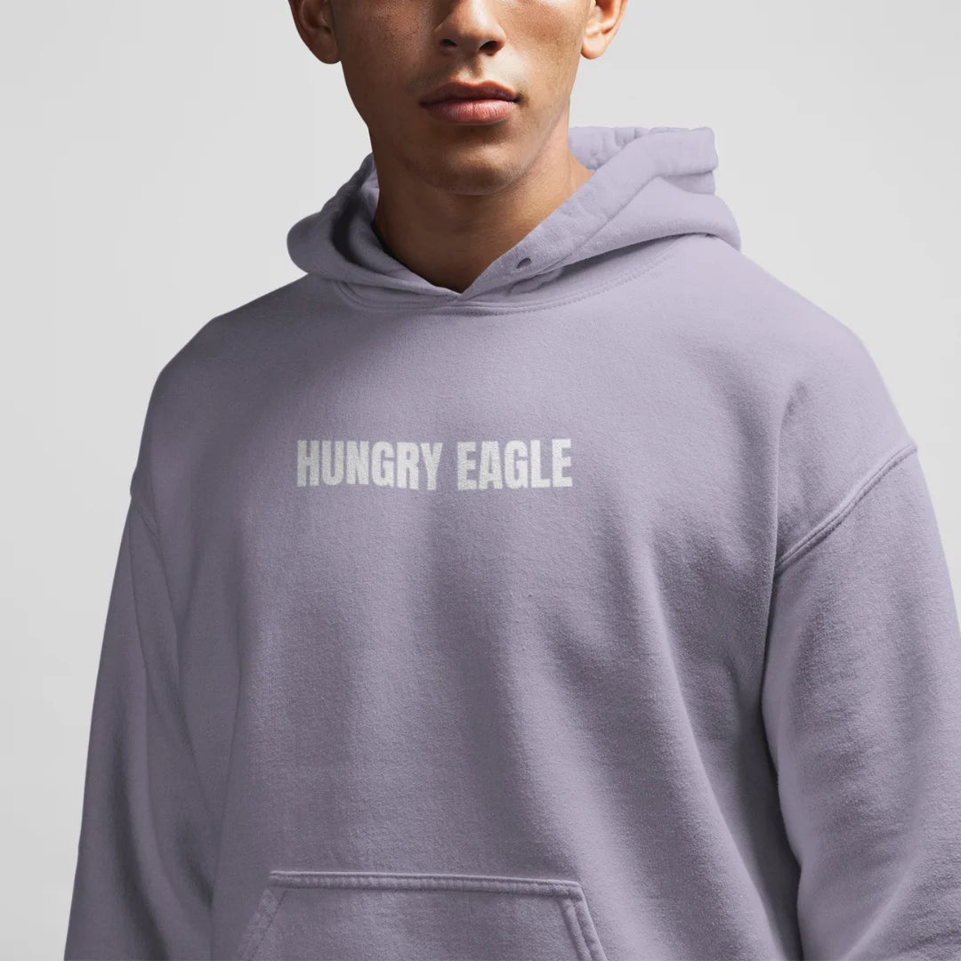 I'm Not Here to Talk - Gym Hoodie for Men 400 GSM Hungry Eagle