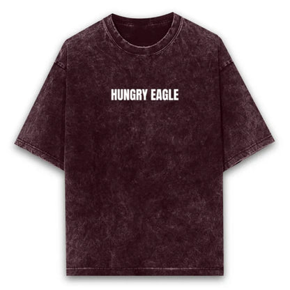 Hungry Eagle Acid Wash Oversized T-Shirts - 250 GSM Hungry Eagle