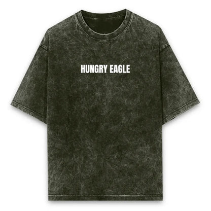Hungry Eagle Acid Wash Oversized T-Shirts - 250 GSM Hungry Eagle