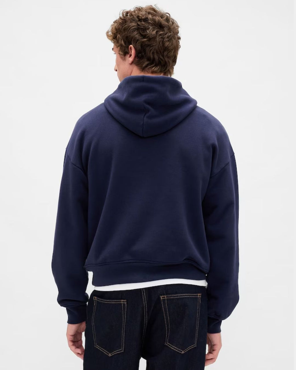 Navy Blue Plain Hoodie