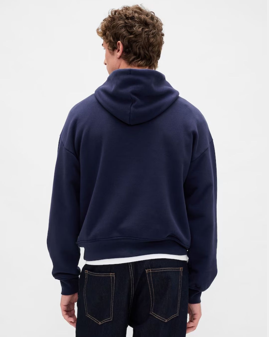Navy Blue Plain Hoodie