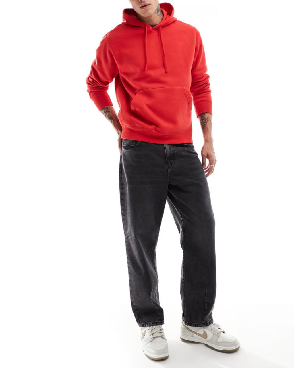 Red Regular Hoodie