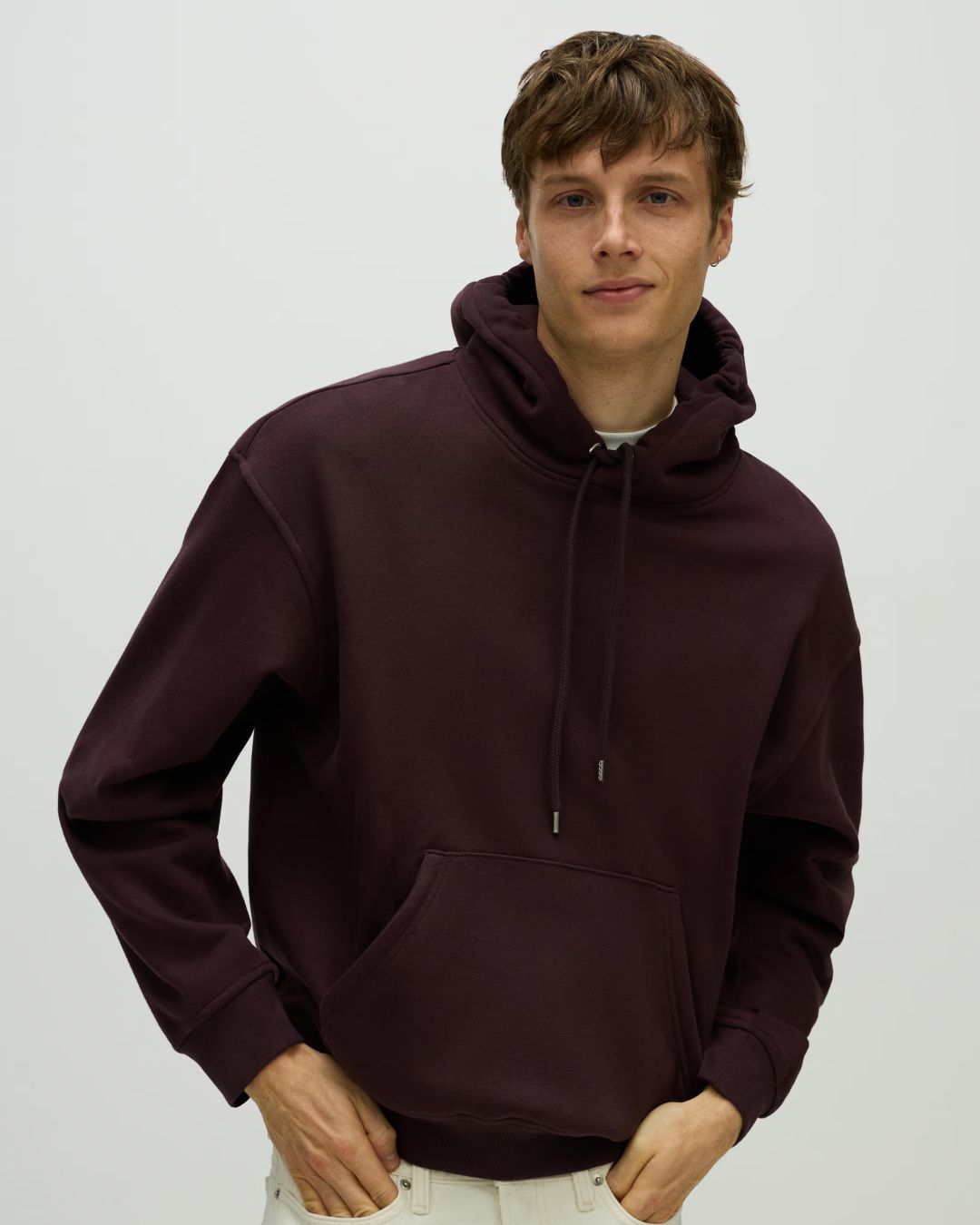 Maroon Plain Hoodie