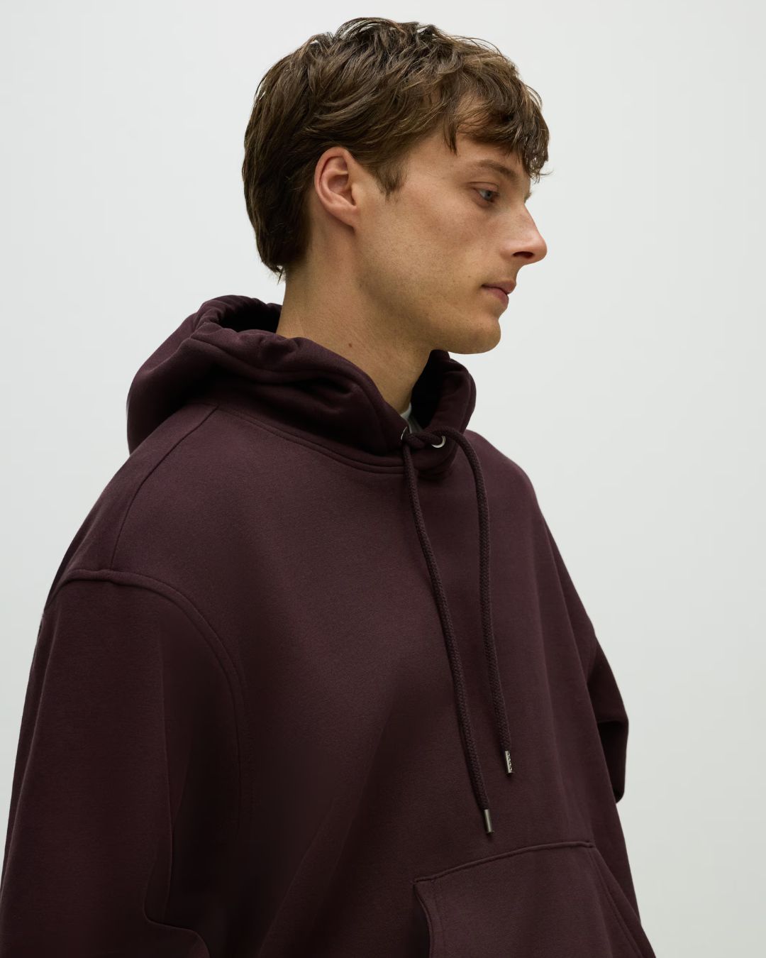 Maroon Plain Hoodie