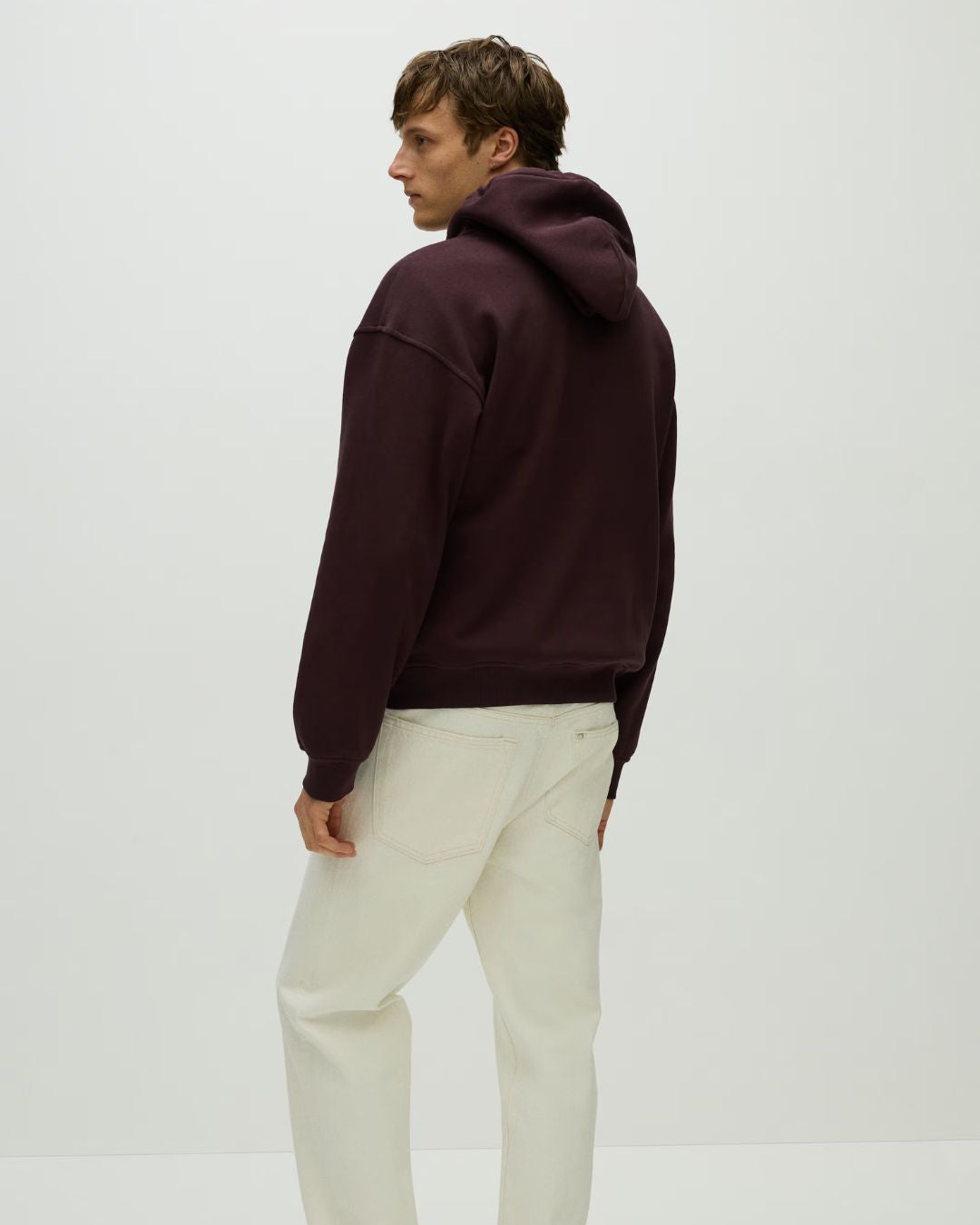 Maroon Plain Hoodie