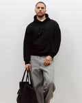 Black Plain Hoodie