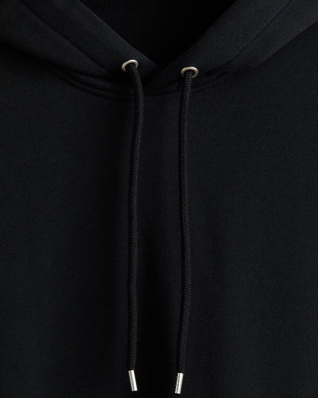 Black Plain Hoodie