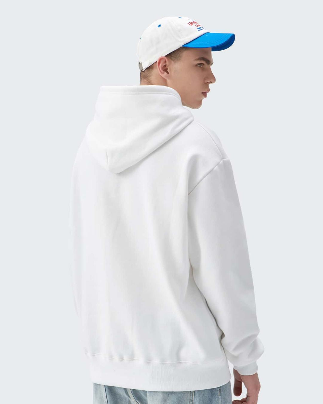 Plain Hoodie - White