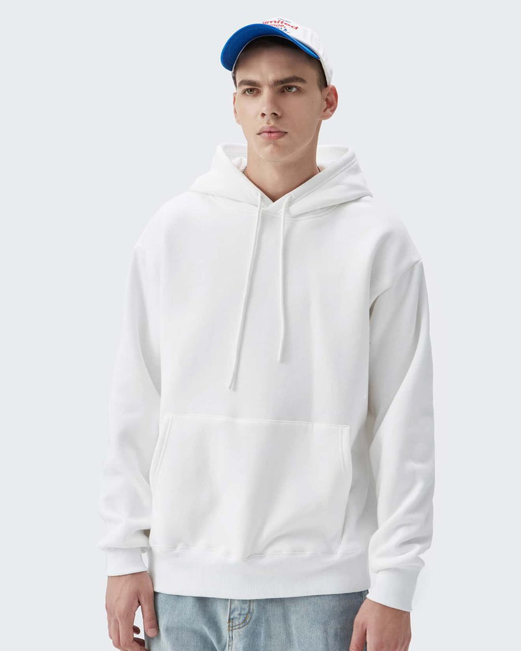 Plain Hoodie - White