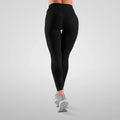 High Waisted Gym Leggings - Black - Stretchable with Pocket Hungry Eagle